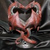 Magnifique bougeoir double "Anne Stokes"