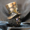 Tête de chat steampunk