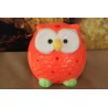 Tirelire hibou orange